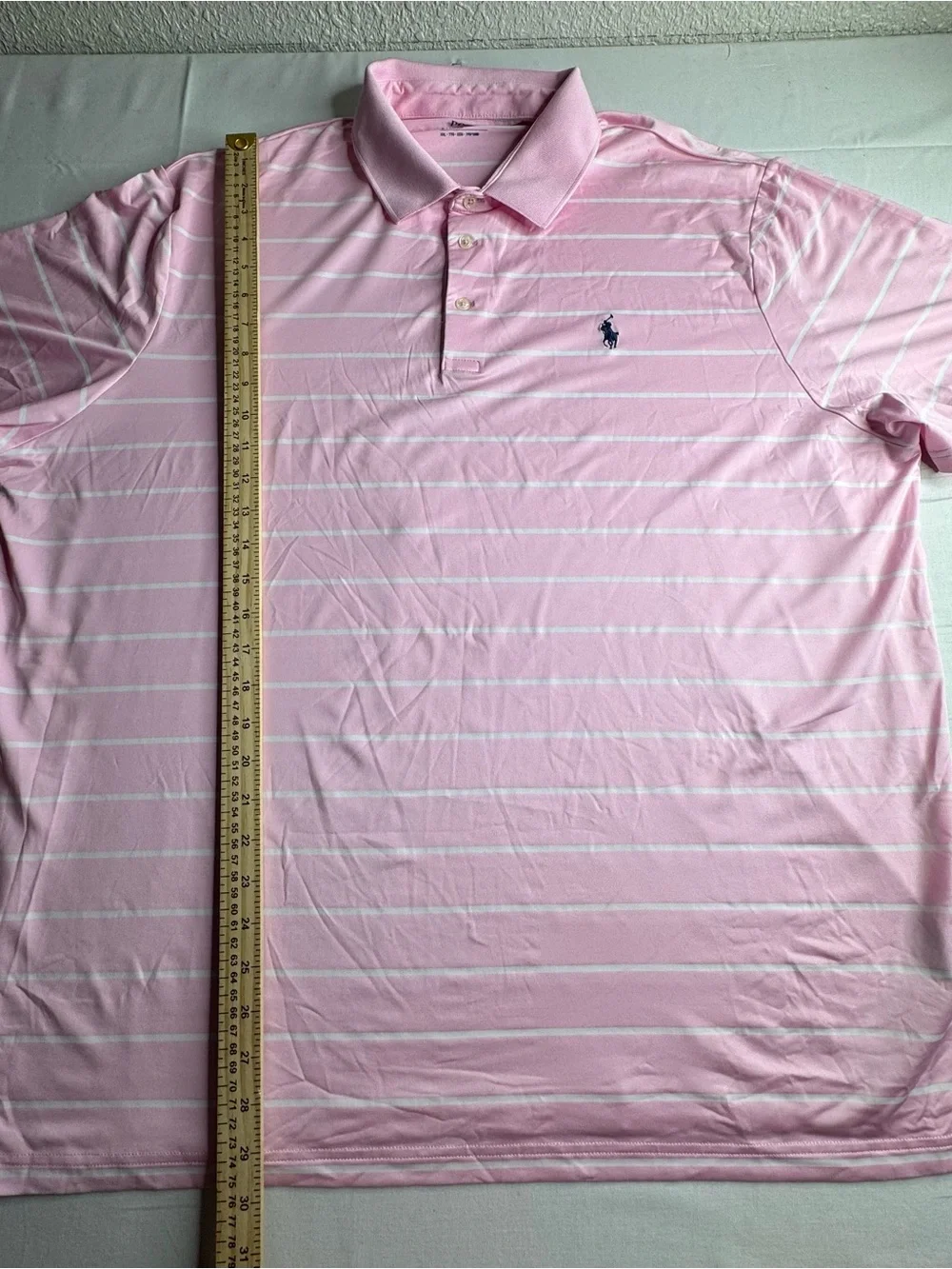 Polo by Ralph Lauren Pink & White Striped Polo Shirt